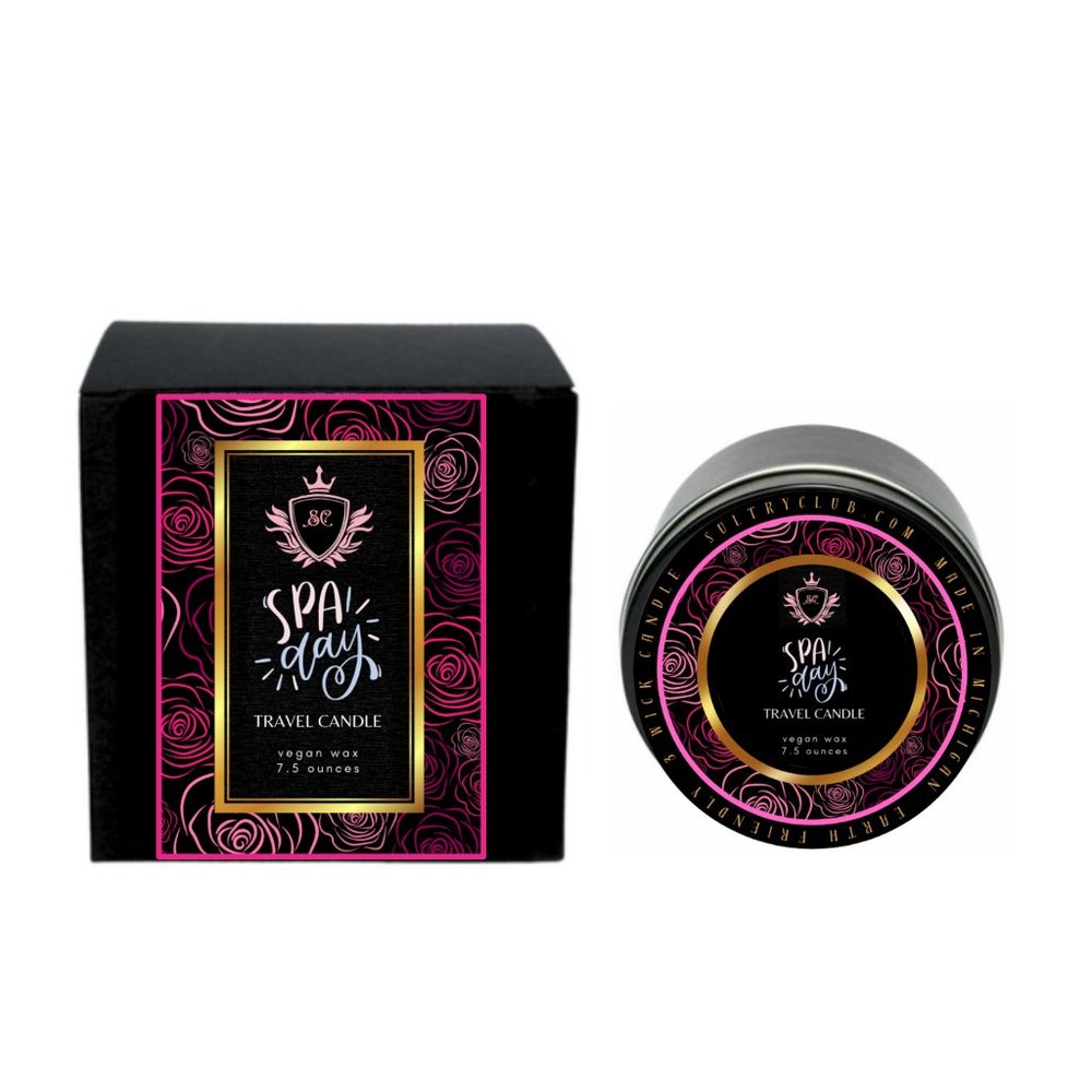 SPA DAY!! TRAVEL CANDLE